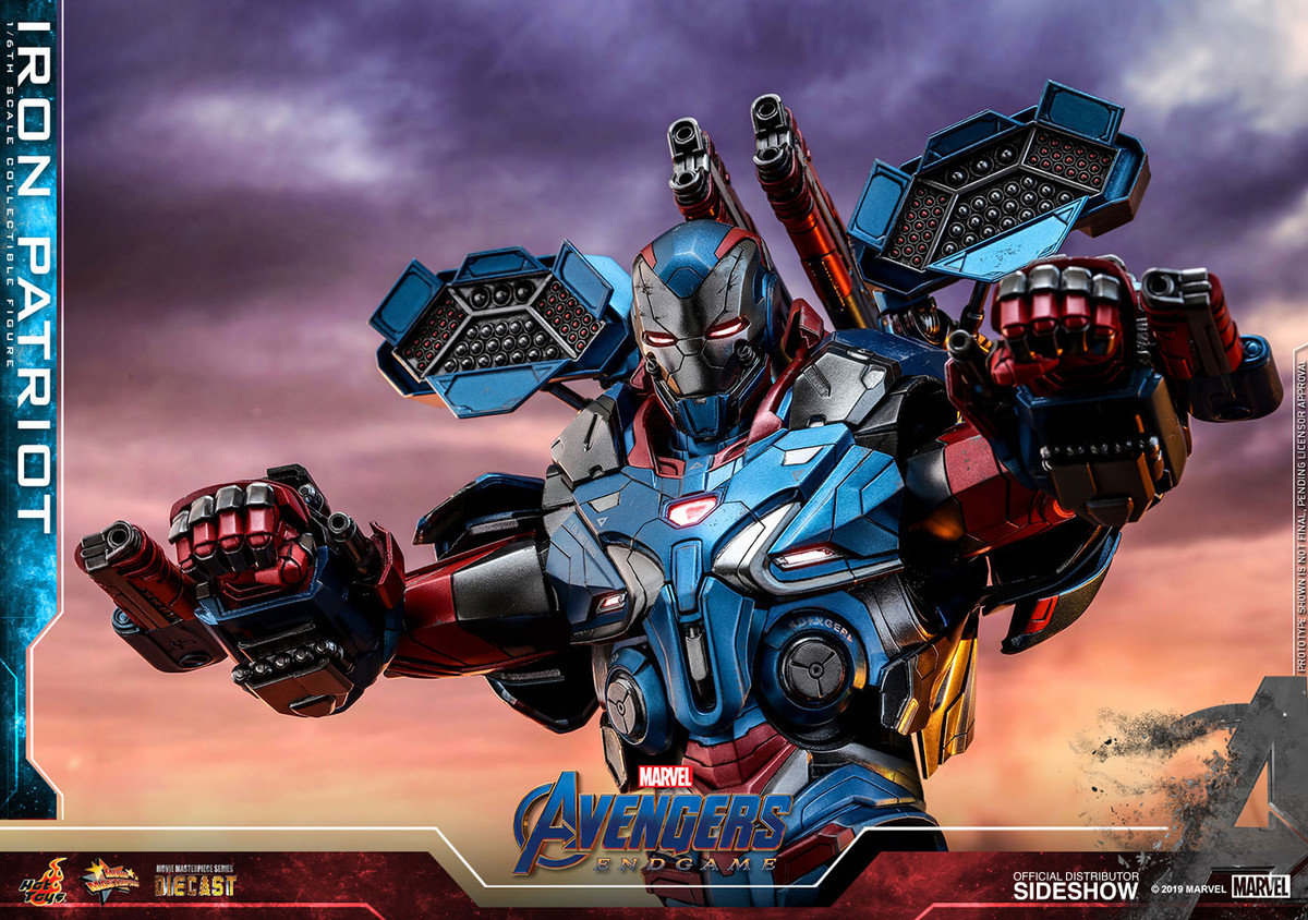hot toys iron patriot endgame