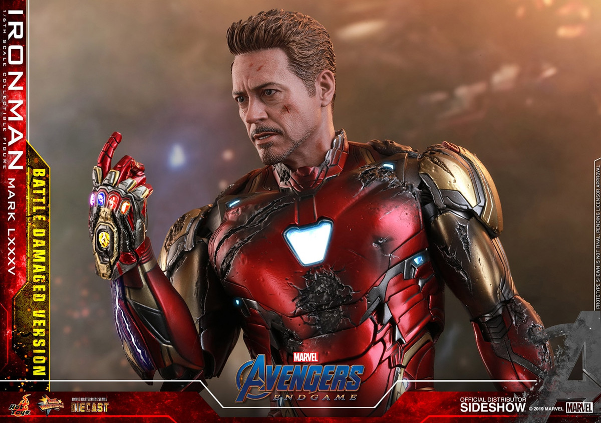 Iron Man Mark LXXXV : MMS 543 D33B | Battle Damaged Version - Avengers : Endgame - Movie