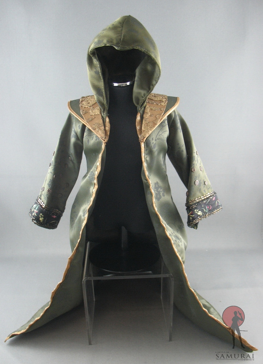 Hot Toys - Robe - Embroidered - Dark Green - /w Hood