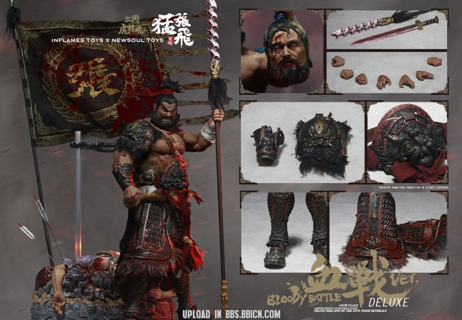 Inflames Toys x Newsoul Toys - Soul of Tiger Generals - Bloody-fighting Zhang Yide (Deluxe Version)