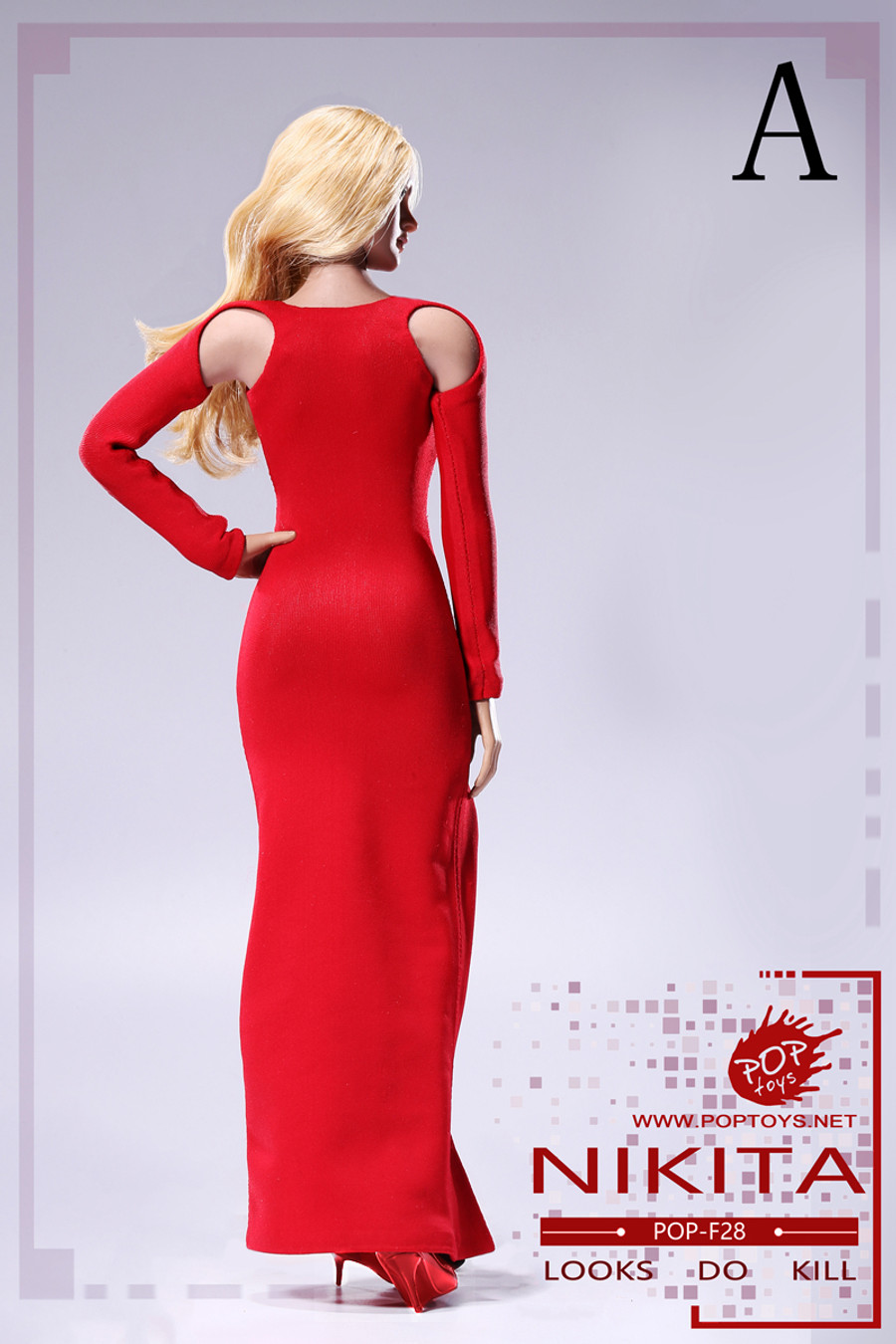 Pop Toys - Bare-Shouldered Evening Dress