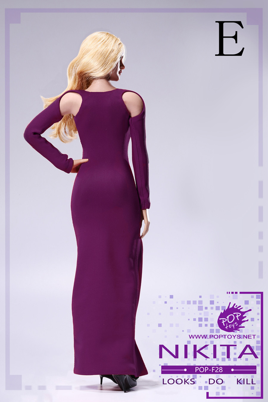 Pop Toys - Bare-Shouldered Evening Dress