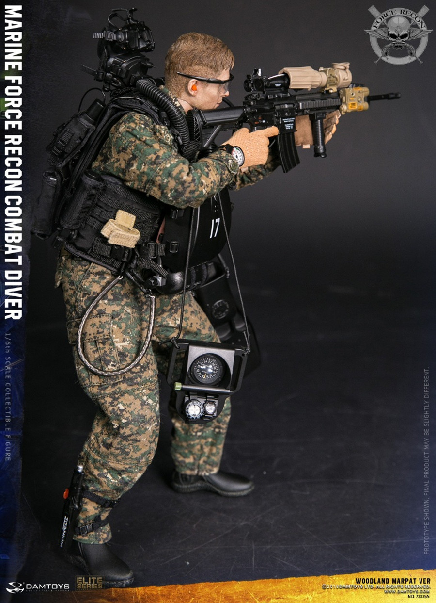 Dam Toys - Marine Force Recon Combat Diver - Woodland Marpat Version