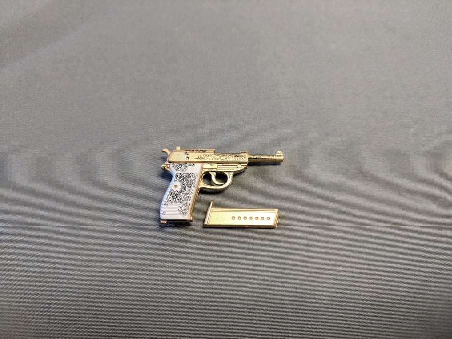 Other - WWII Weapons - Hand Guns and Pistols - 2016 Dragon Expo German Engraved Walther P38