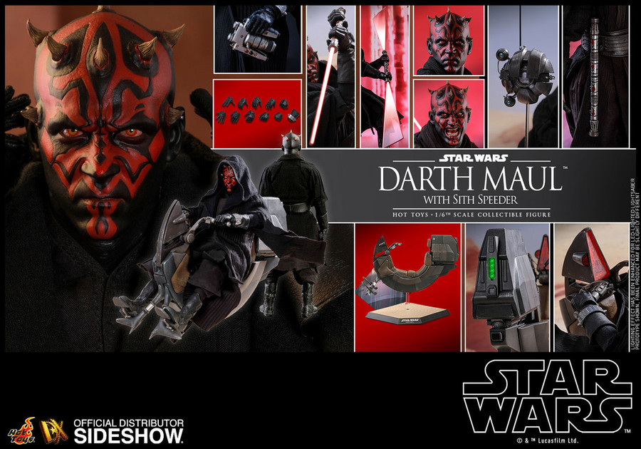 Hot Toys - Star Wars Episode I: The Phantom Menace - Darth Maul with Sith Speeder