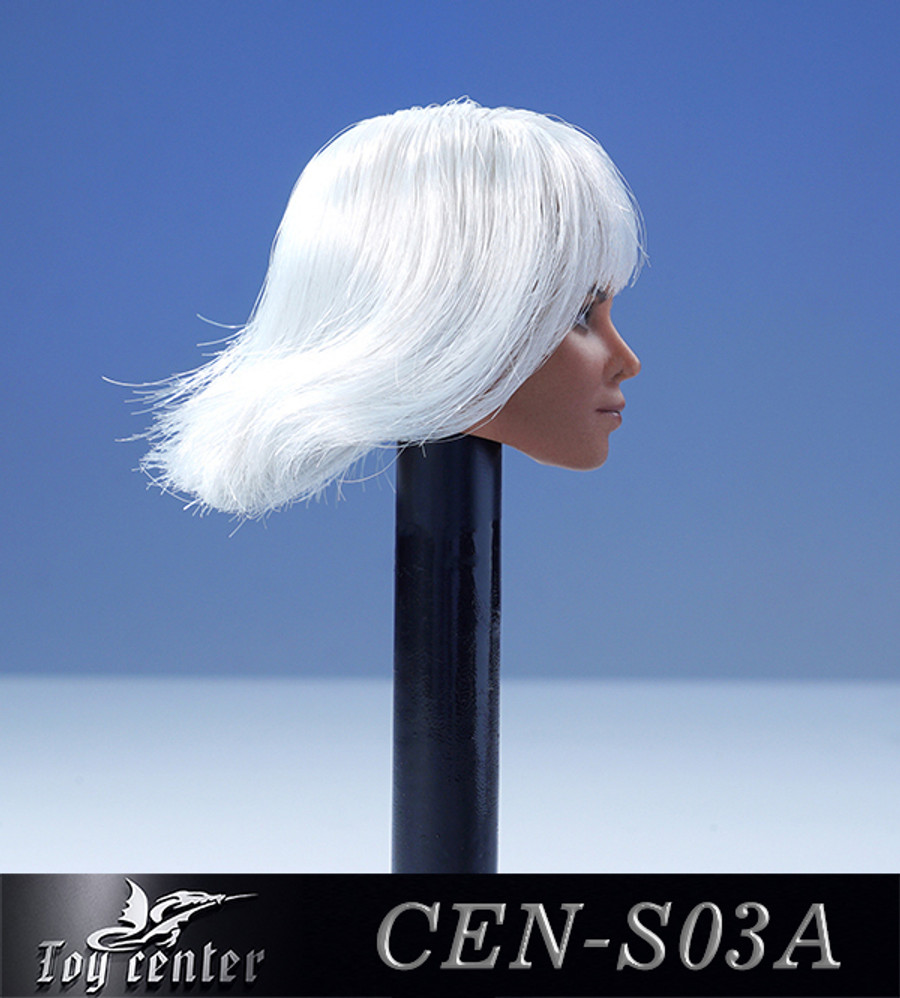 Toys Center - Female Headsculpt with White Hair