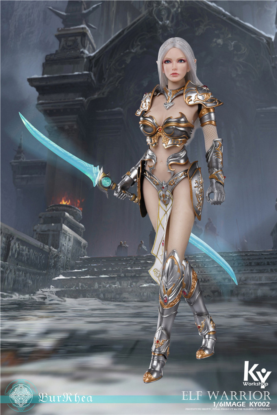 KY Workshop - Elf Female Soldier Burryna - Silver Deluxe Version 