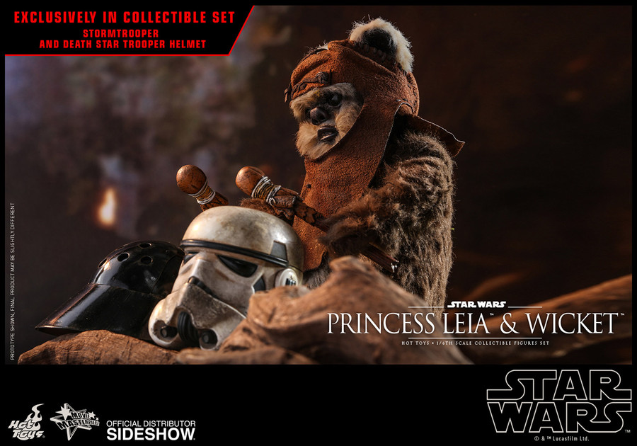 Hot Toys - Star Wars: Return of the Jedi - Princess Leia & Wicket Set