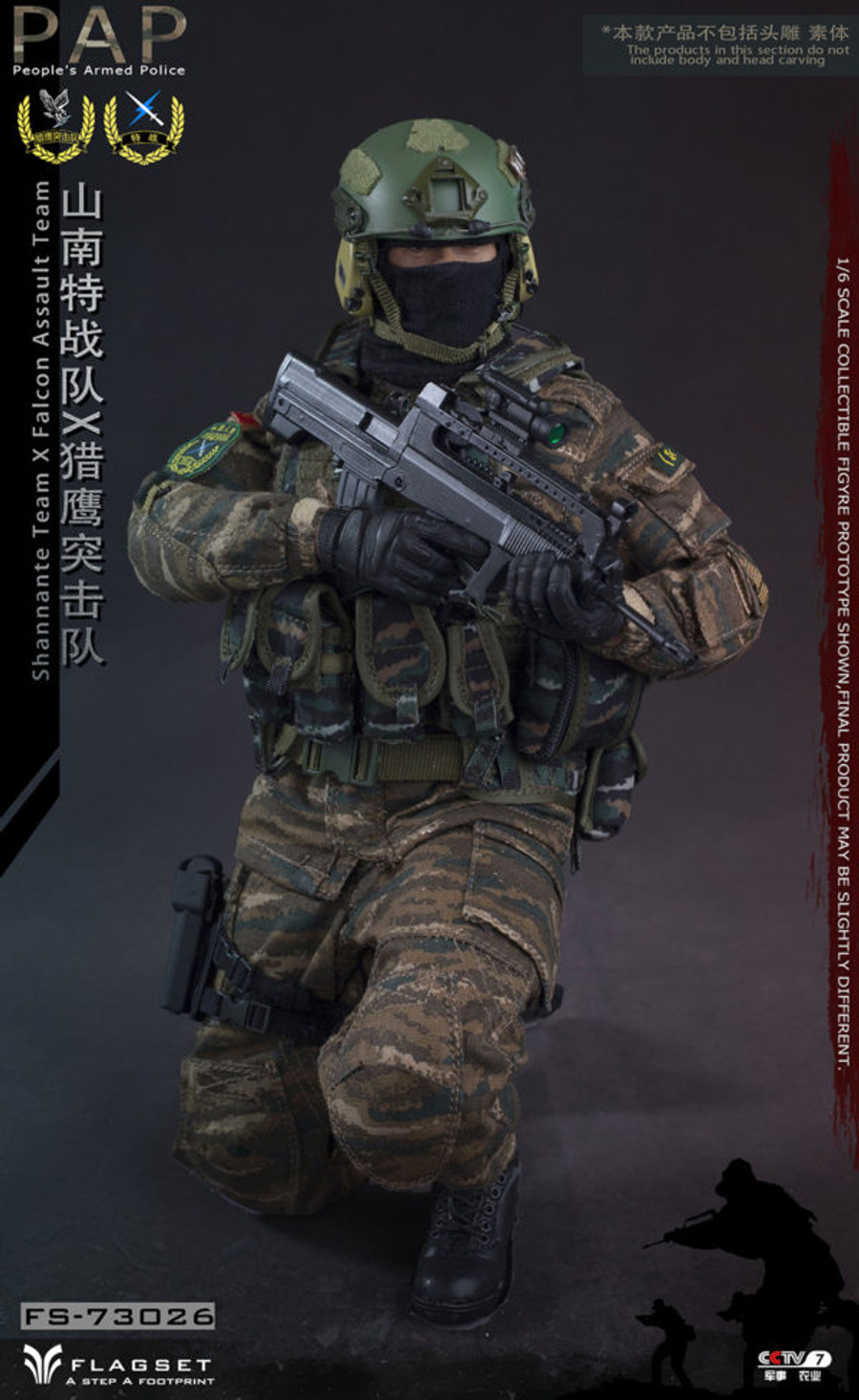 Flagset - People's Armed Police Shannante Team X Falcon Assault Team Set