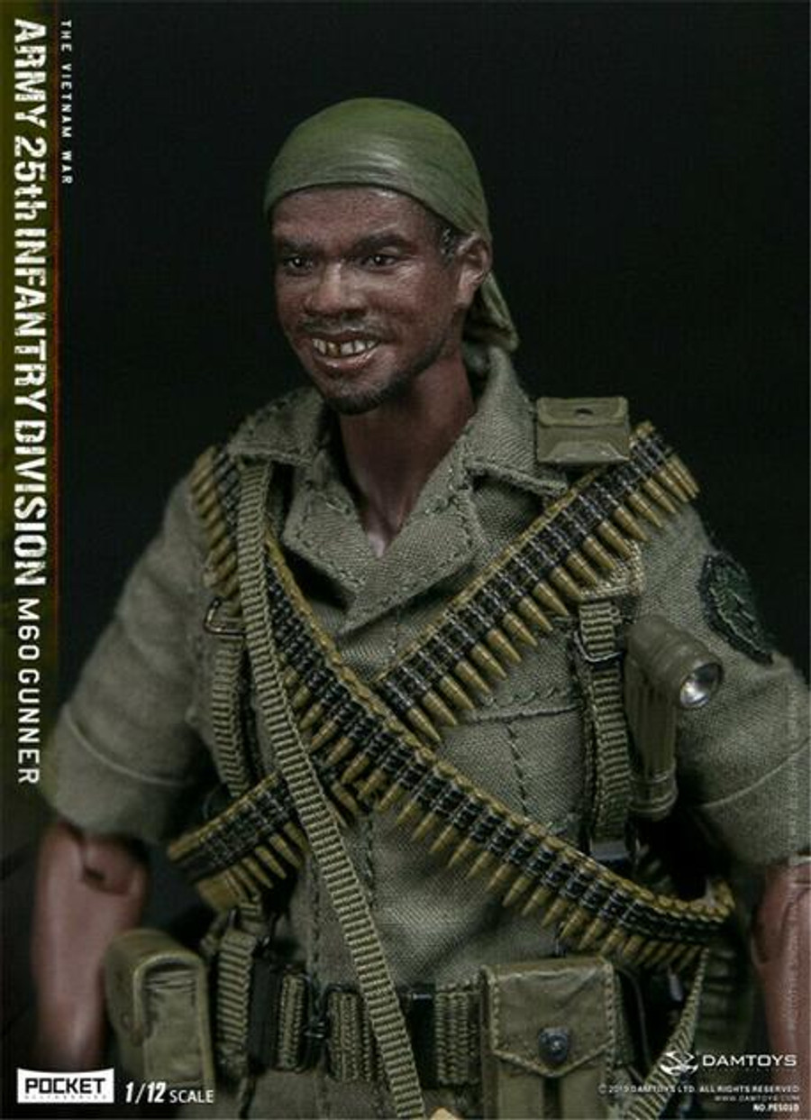 DAM Toys - 1/12 Pocket Elite Series: 25th Infantry Division M60 Gunner