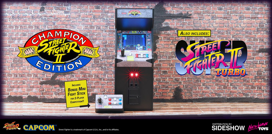 New Wave Toys - Street Fighter II: Champion Edition x RepliCade - Replica Arcade Cabinet