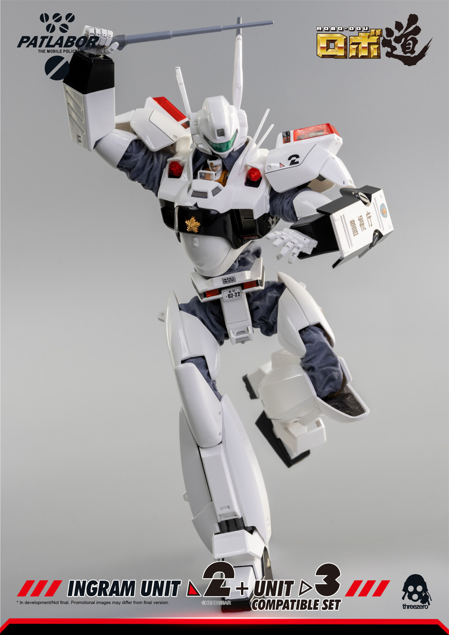Threezero - Mobile Police Patlabor: ROBO-DOU Ingram Unit 2 + Unit 3 Compatible Set