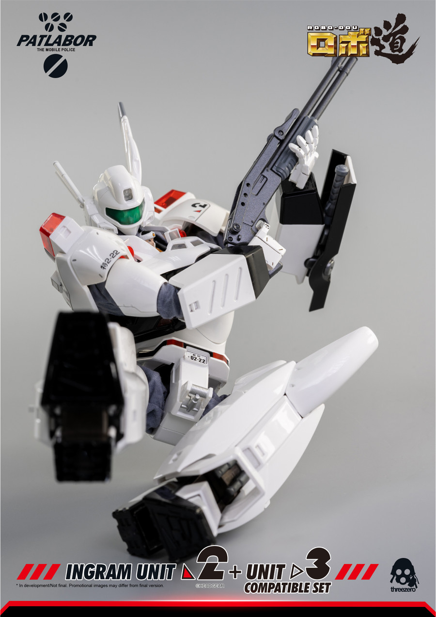Threezero - Mobile Police Patlabor: ROBO-DOU Ingram Unit 2 + Unit 3 Compatible Set