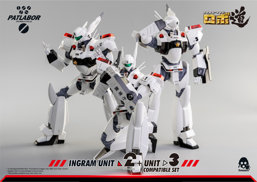Threezero - Mobile Police Patlabor: ROBO-DOU Ingram Unit 2 + Unit 3 Compatible Set