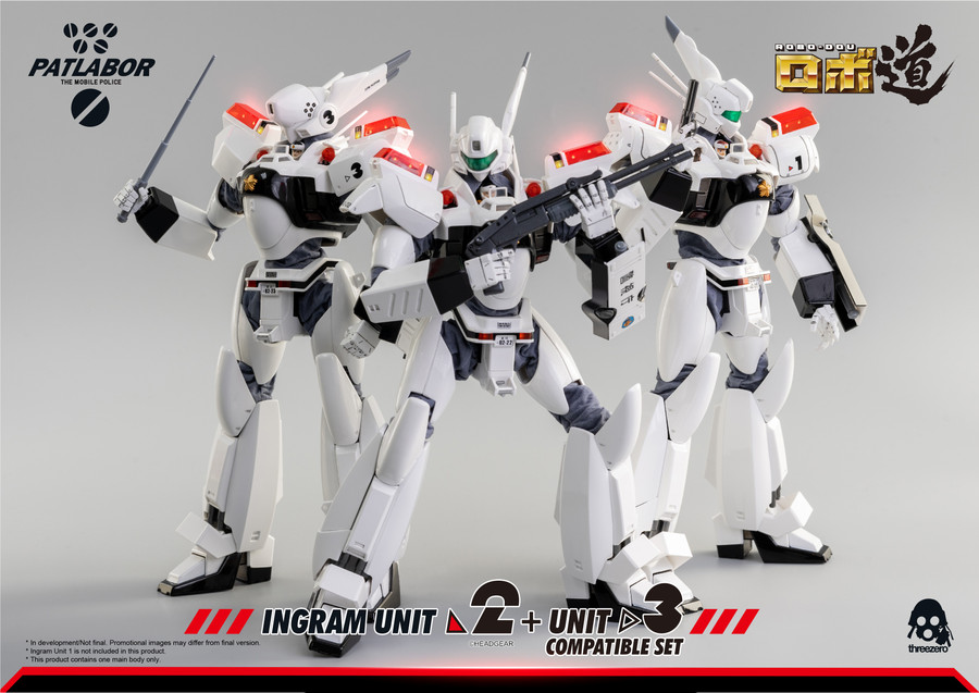 Threezero - Mobile Police Patlabor: ROBO-DOU Ingram Unit 2 + Unit 3 Compatible Set