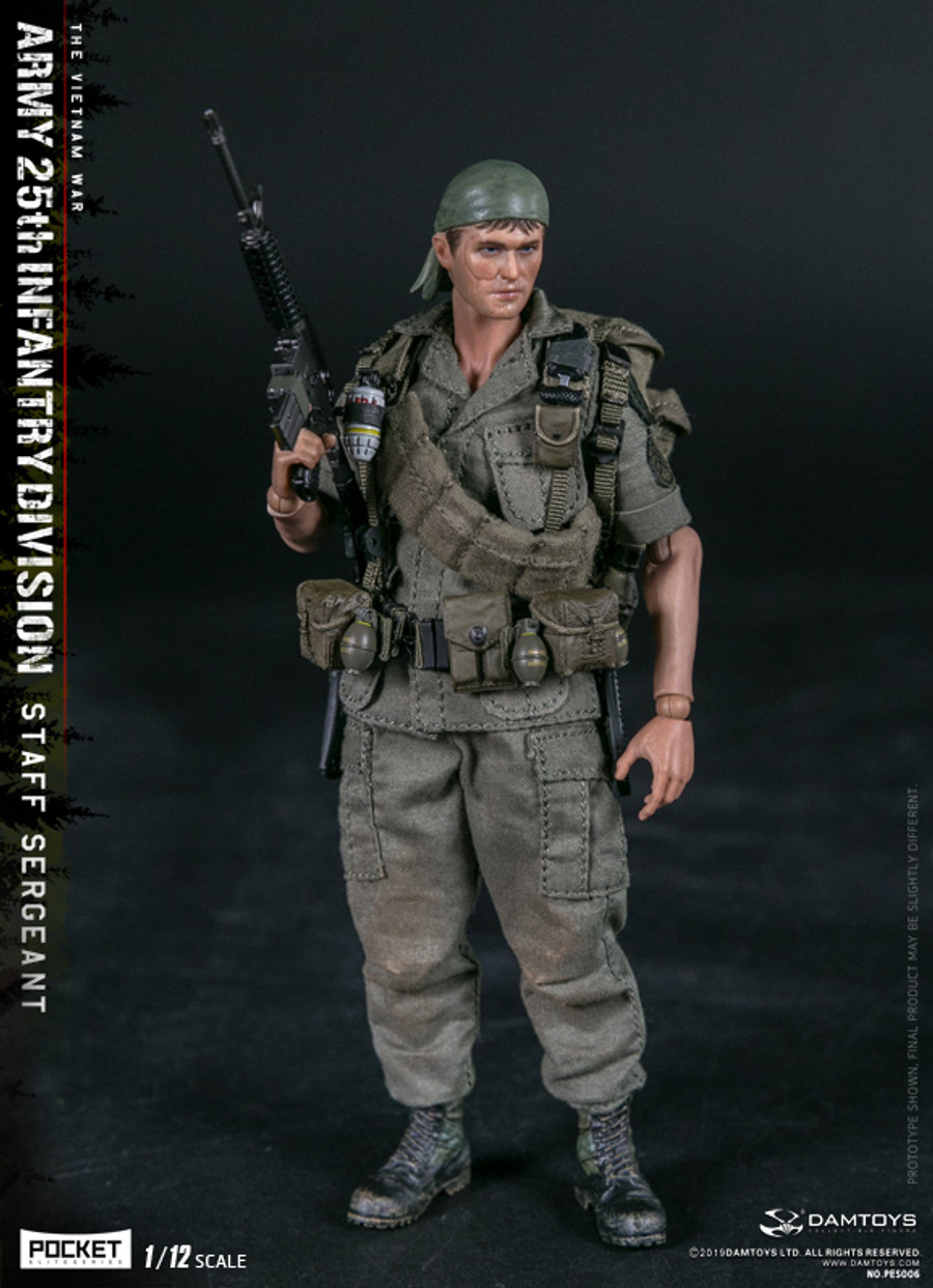 DAM Toys - 1/12 Pocket Elite Series - Army 25th Infantry Division Private Staff Sergeant PES006