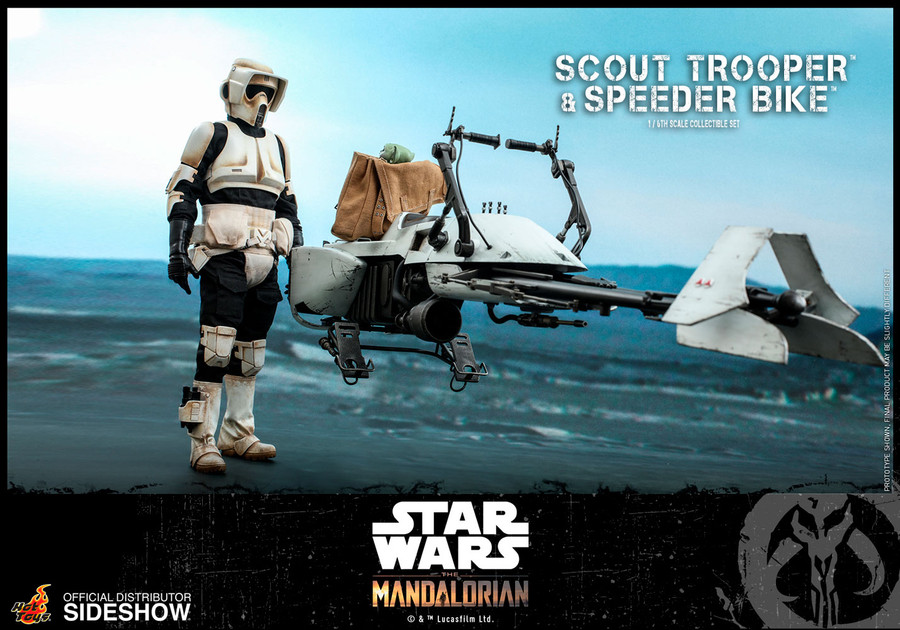 Hot Toys - Star Wars The Mandalorian - Scout Trooper and Speeder Bike Set