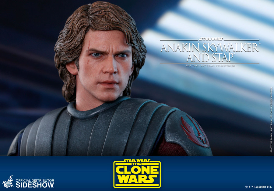 Hot Toys - Star Wars The Clone Wars - Anakin Skywalker and STAP Set