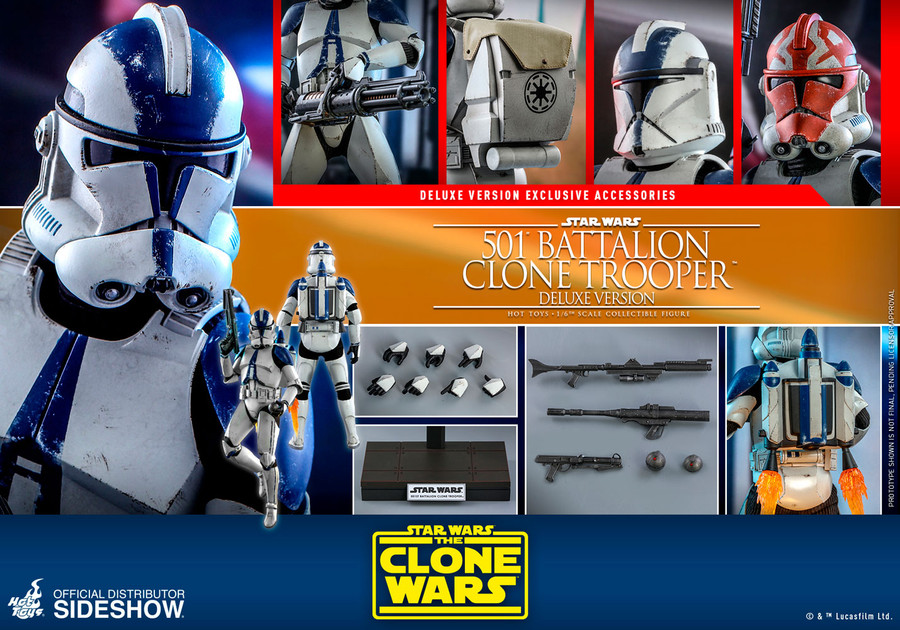 Hot Toys - Star Wars The Clone Wars - 501st Battalion Clone Trooper (Deluxe)