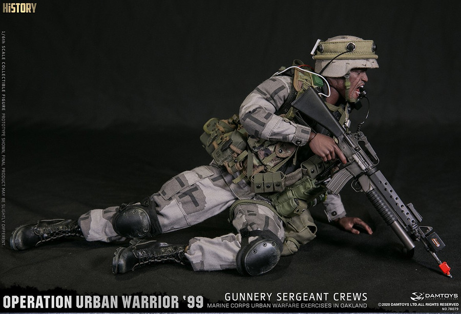DAM Toys - Operation Urban Warrior ‘99 - Marine Corps Urban Warfare Exercises in Oakland Gunnery - Sergeant Crews