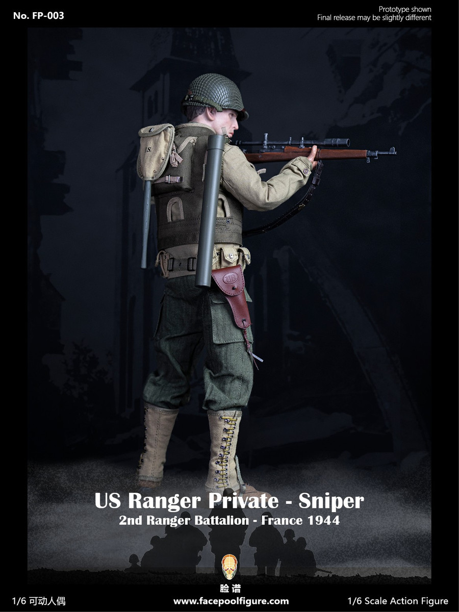 Facepoolfigure - 1944 WWII US Ranger Private Sniper Ordinary Version