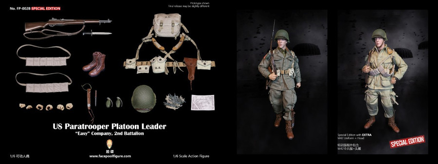 Facepoolfigure - US Paratrooper Platoon Leader Easy Company Special