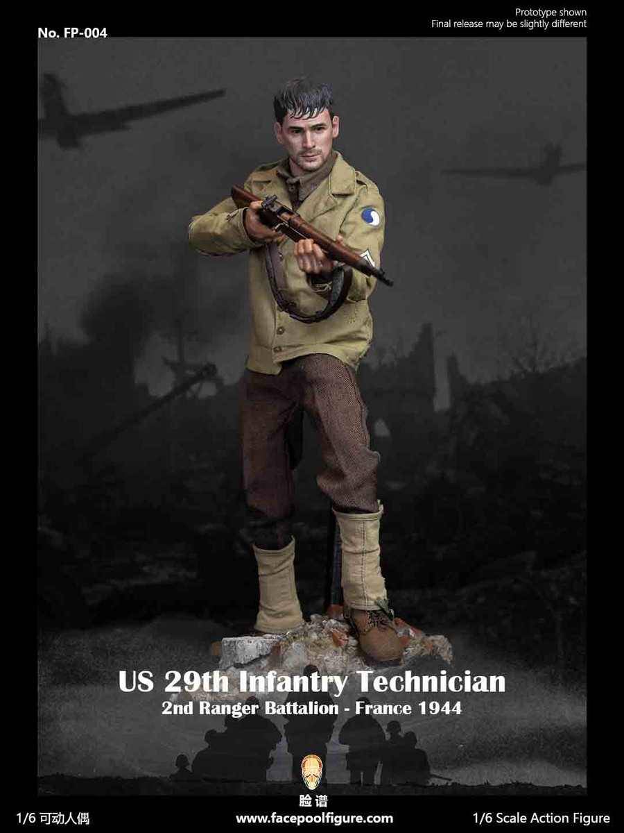 Facepoolfigure - US 29th Infantry Technician - France 1944 Special Edition