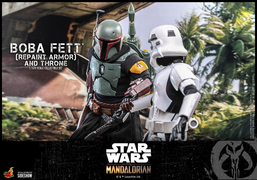 Hot Toys - The Mandalorian: Boba Fett (Repaint Armor) and Throne