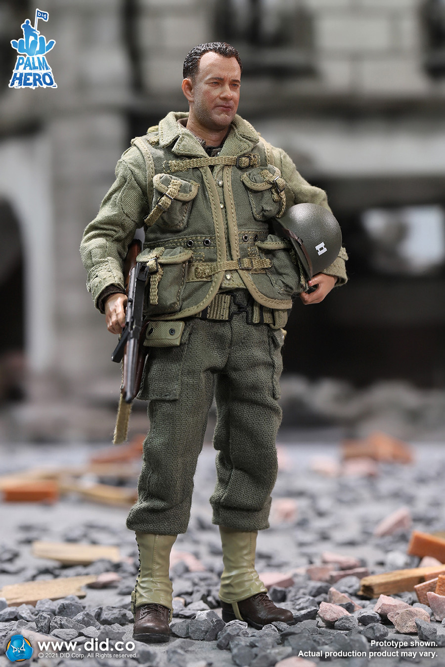 DID - 1/12 Palm Hero - WWII US 2nd Ranger Battalion Series 1 - Captain Miller