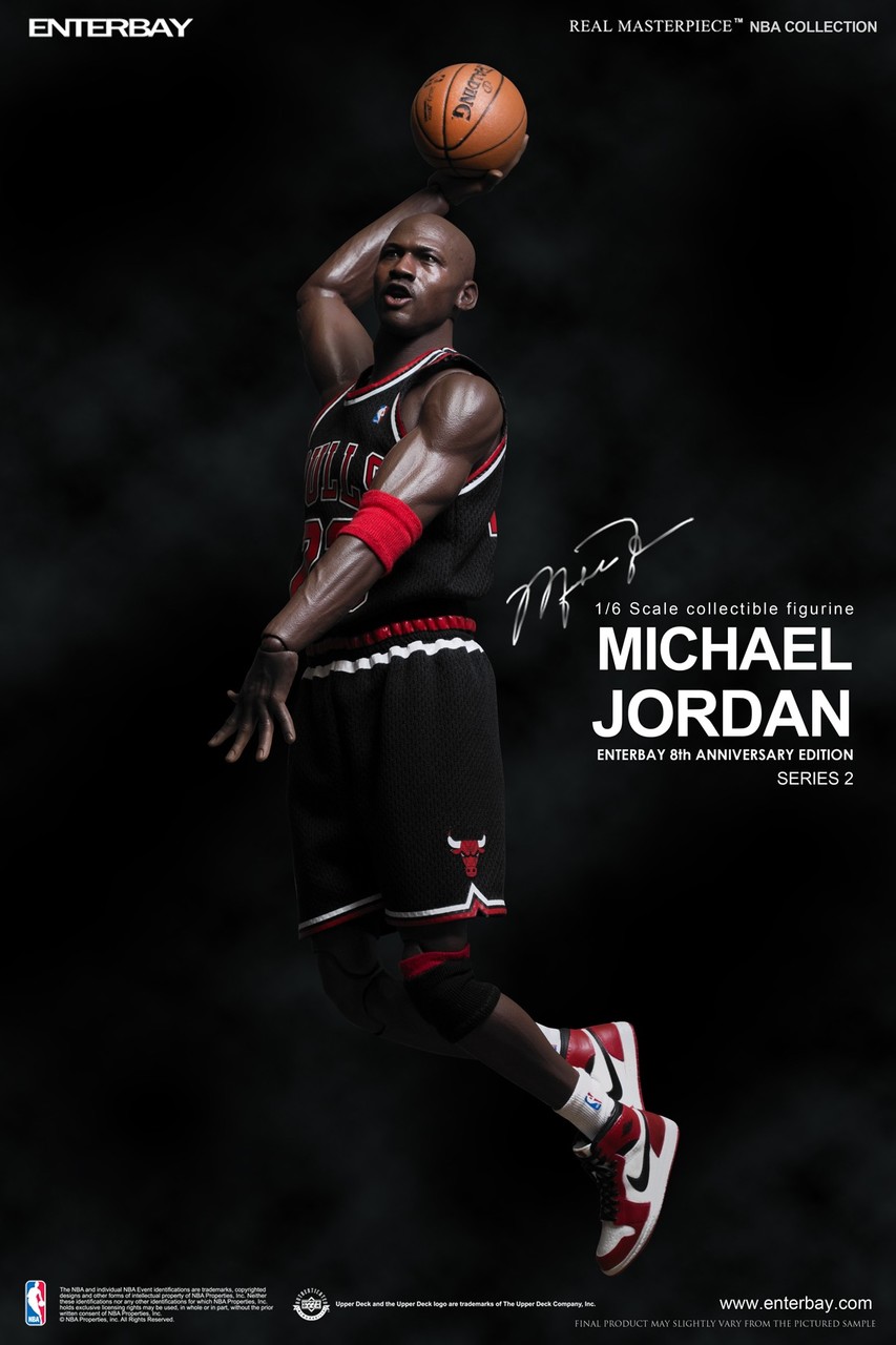 enterbay michael jordan black jersey