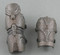 The shorter piece can be used on the right or the left leg. It was made shorter to accomodate a knee pad on one knee.