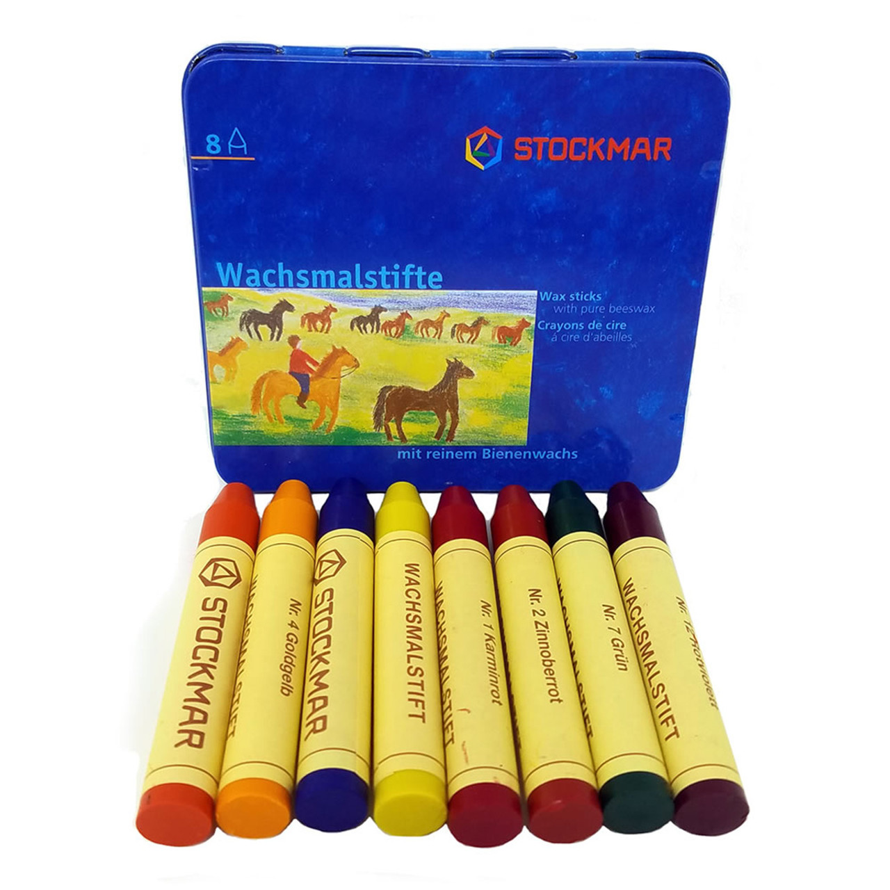 Stockmar Beeswax Crayons  8 Blocks - Woodlark Shop