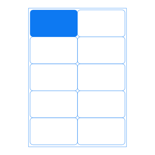 A4 Sheet Labels - 10 Labels Per Page LA410 from Barcodes.com.au