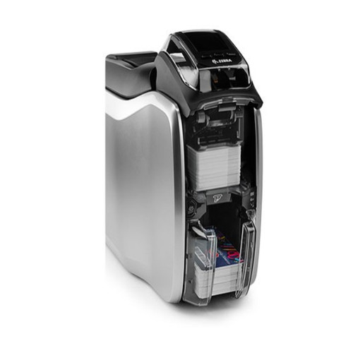 Zebra ZC300 Double Sided Colour Card Printer USB Ethernet with Magnetic Encoder. Card installation