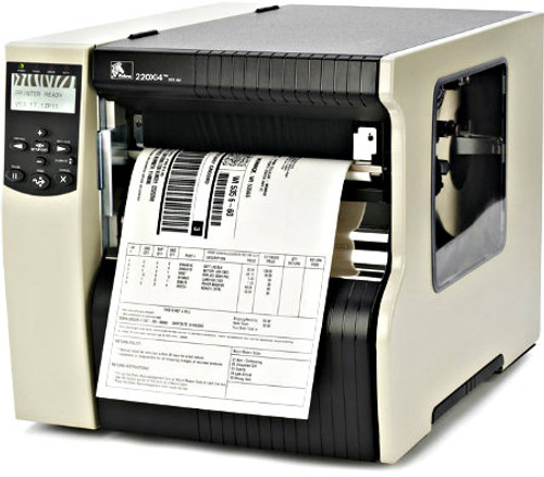 Zebra 220xi4 Industrial Label Printer -Side view- from Barcodes.com.au