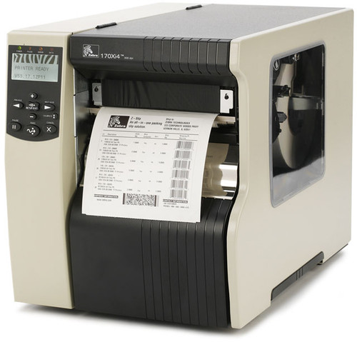Zebra 170xi4 Industrial Label Printer -Side view- from Barcodes.com.au
