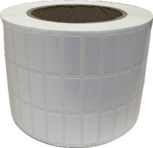 RT2597-10WP 25mm X 9.7mm TT White Polyester Roll Labels - Product Picture 1 - Barcodes.com.au