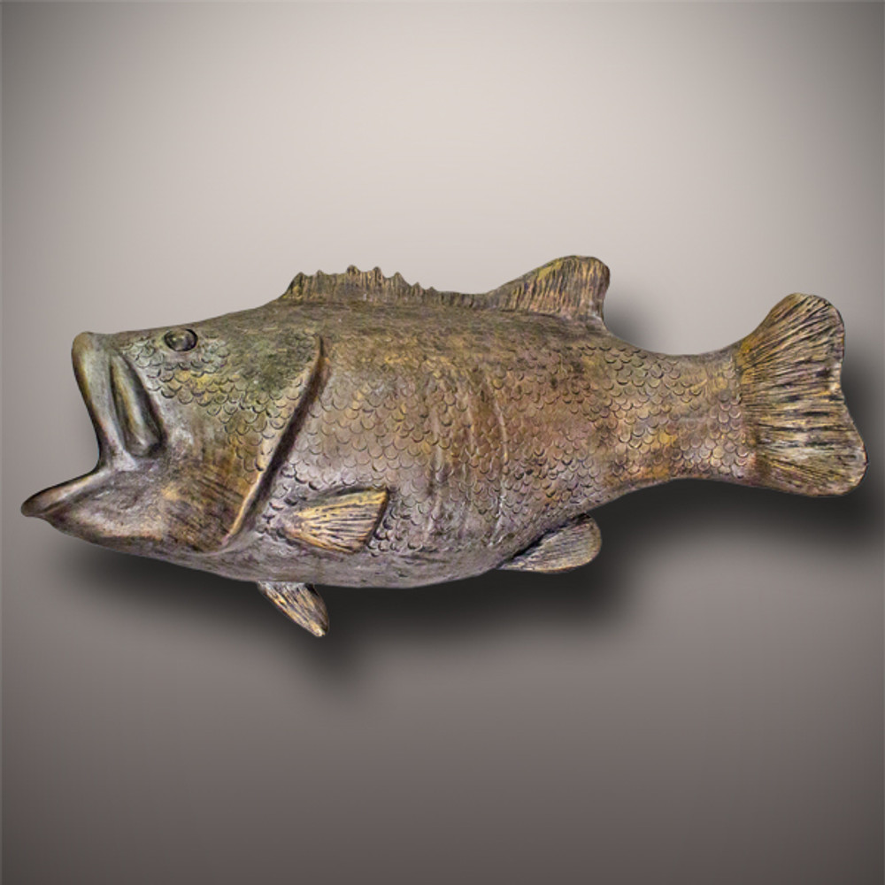 Handmade Ceramic Bass Fish Cremation Urn