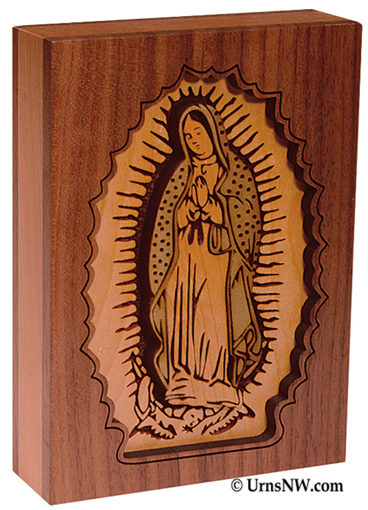 Our Lady of Guadalupe Dimensional Keepsake Urn