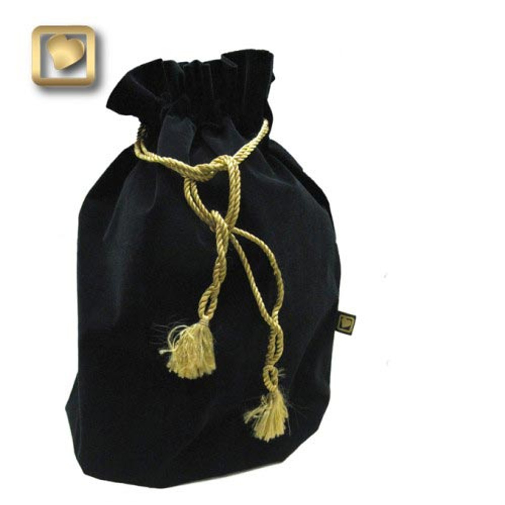 Velvet pouch included with Adult and Tealight Urns