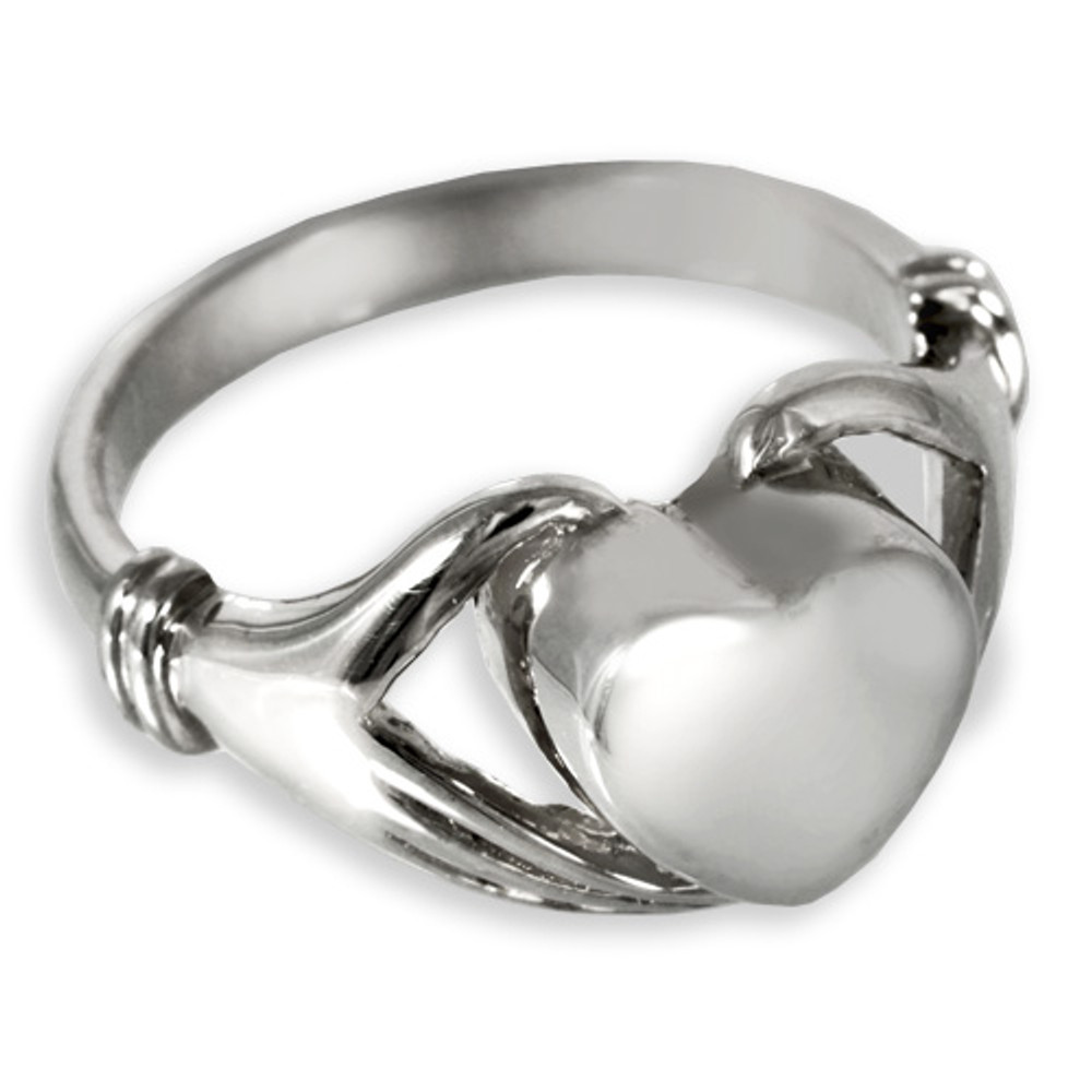 Sterling Silver Heart Cremation Ring