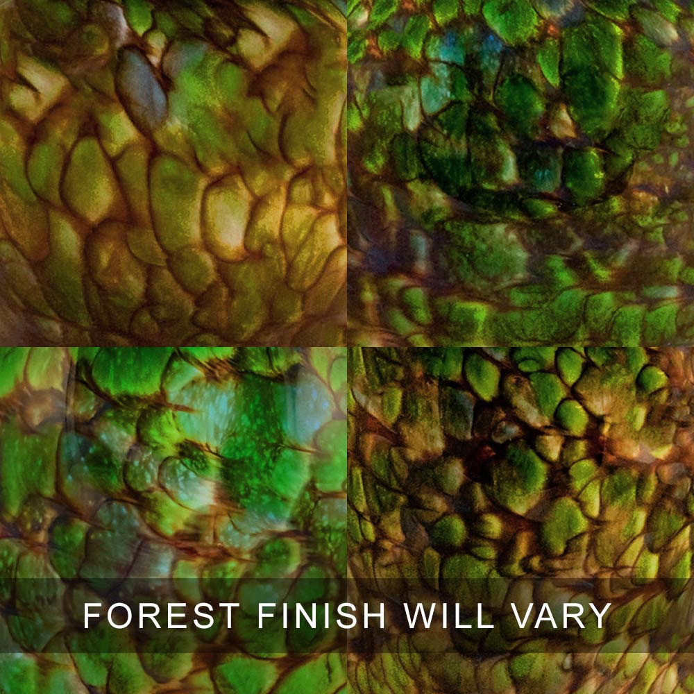 Forest Finish Swatches - Glass Cremation Urns Are 100% Unique