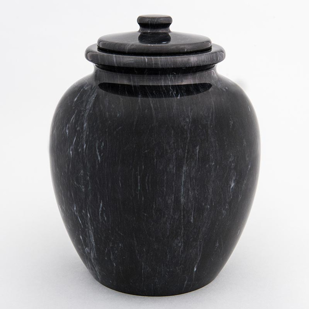 Legacy Marble Cremation Urn in Black