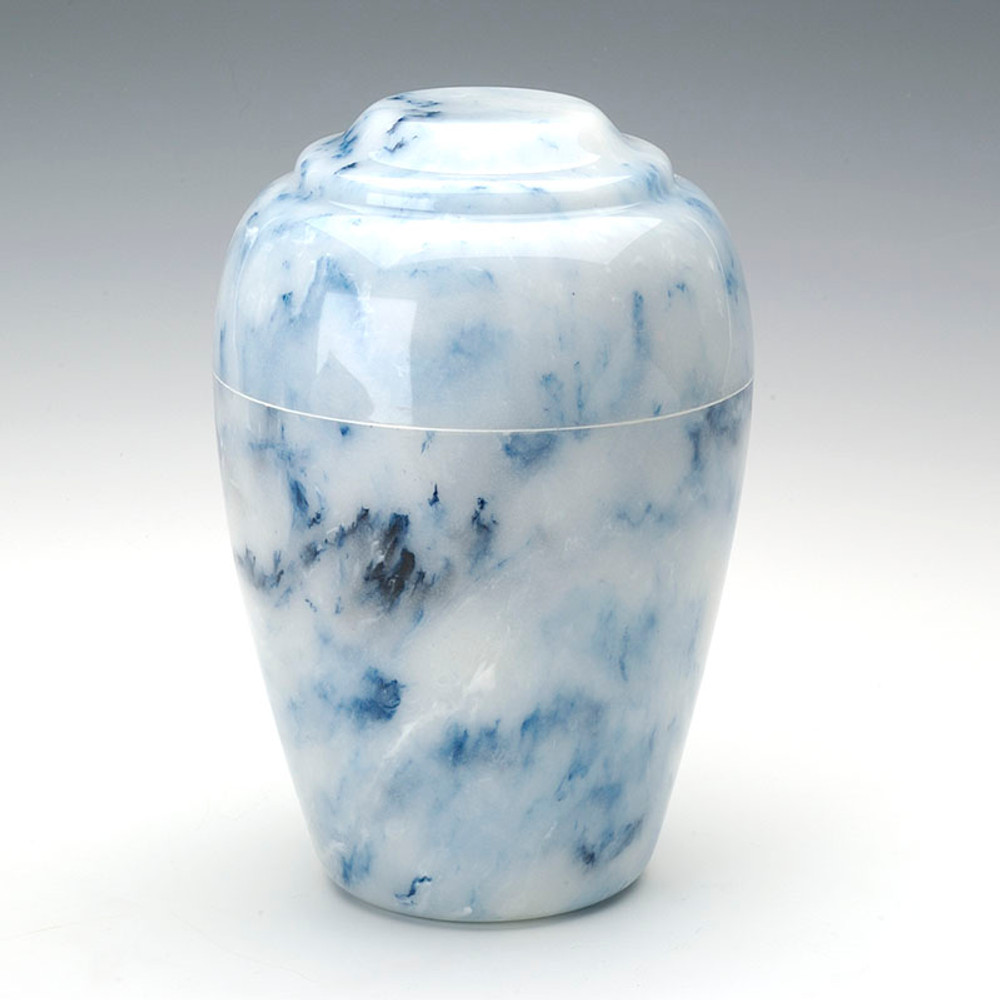 Grecian Cultured Onyx Cremation Urn in Sapphire