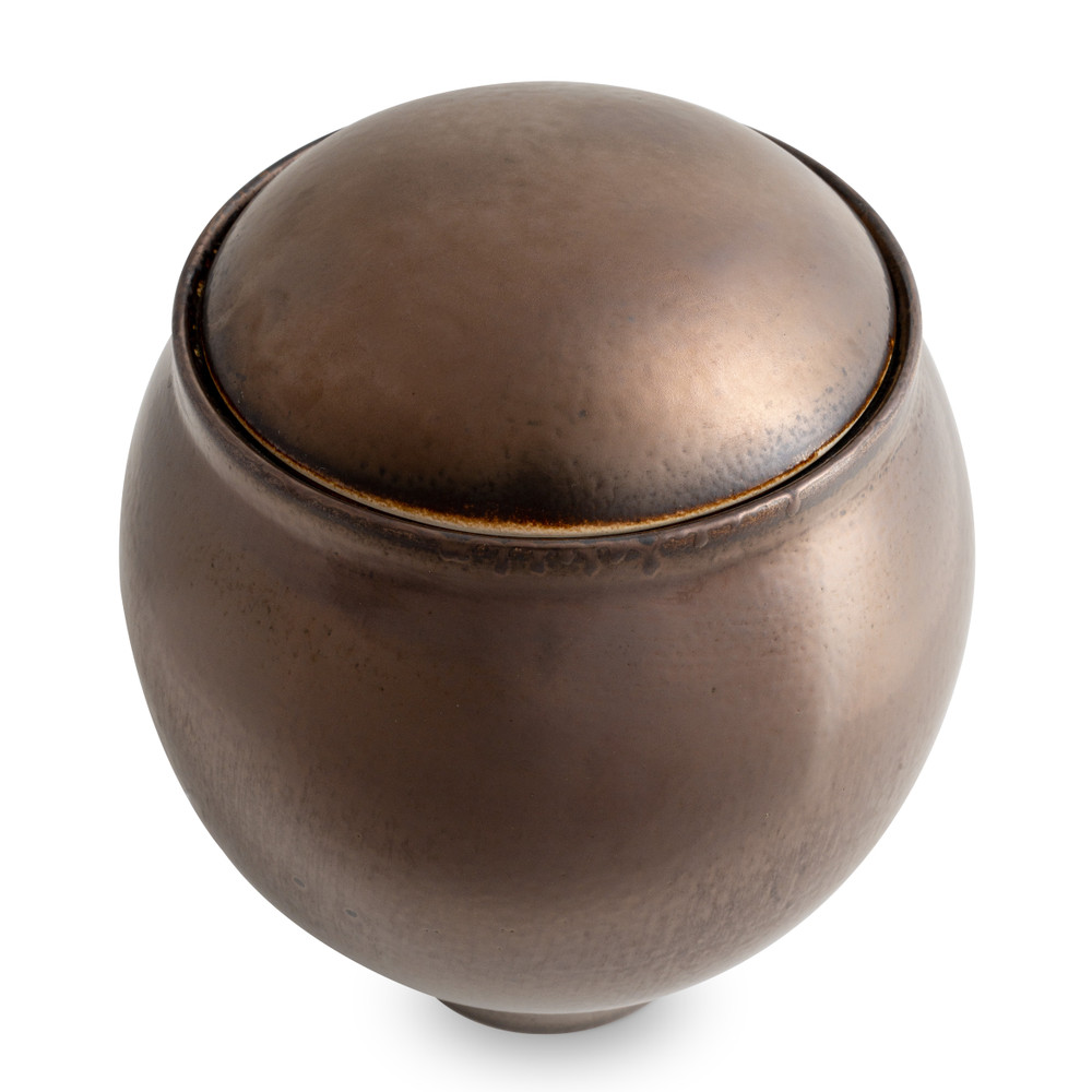 Classic Antique Gold Cremation Urn top view