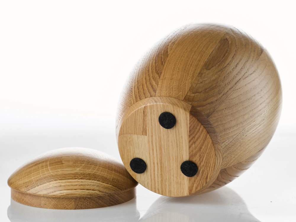 Spherical Oak Urn