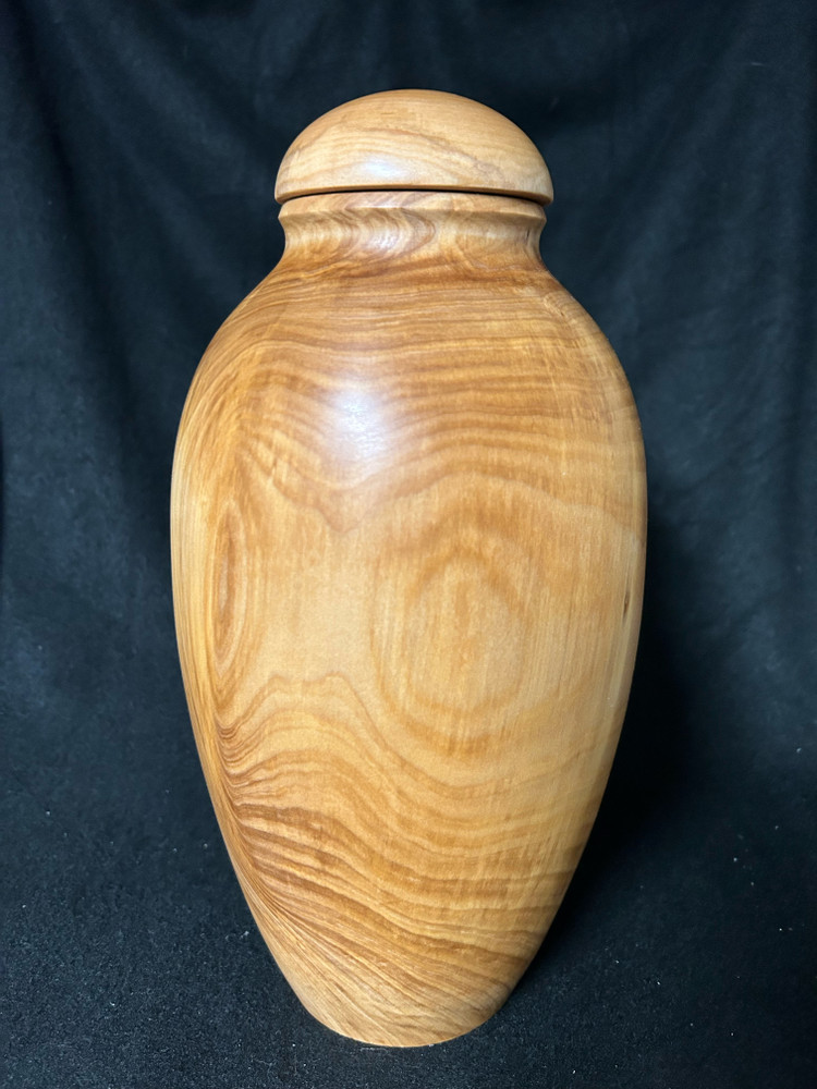 Cherry Wood Small Adult Hand Turned Urn