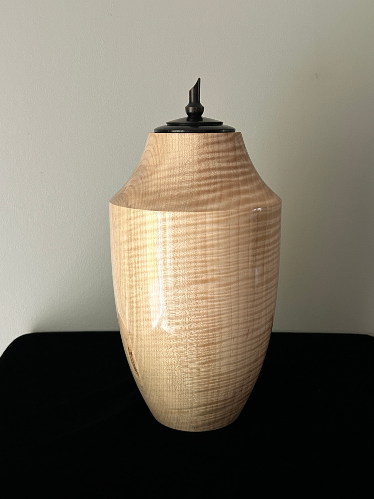 Serenity Maple Turned Urn