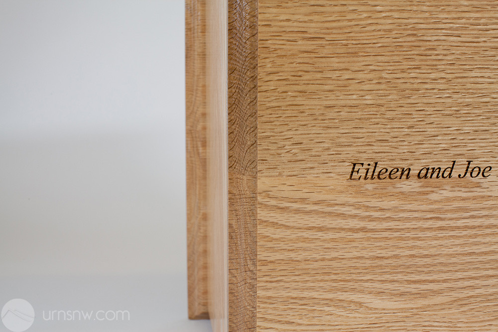 Times New Roman Italics in Oak Wood