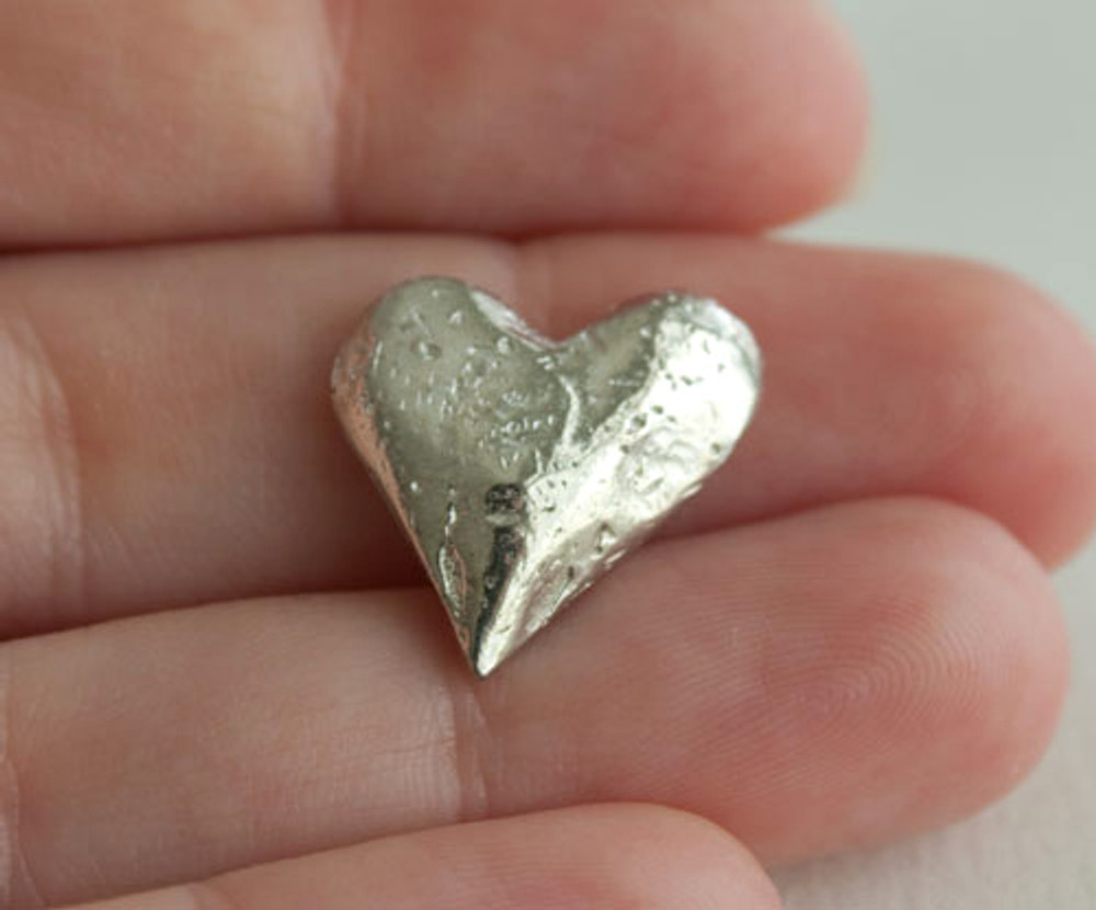 Pewter Heart Pocket Charms | Heart Keepsake